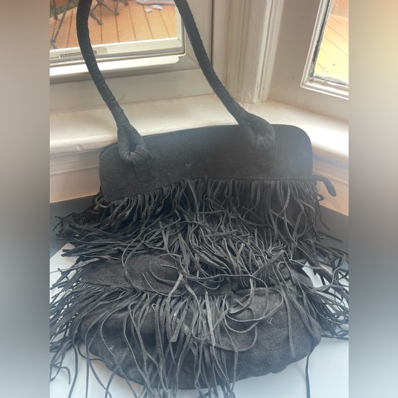 Suede Handbag - Picture 2 of 3